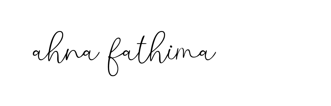 Signature of ahna-fathima