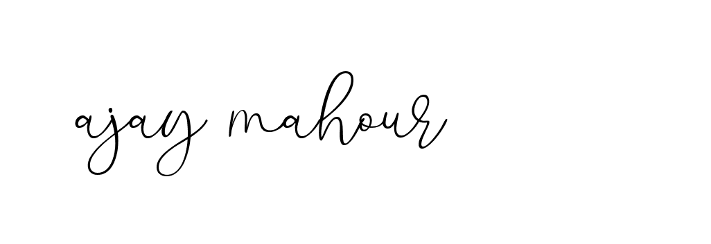 Signature of ajay-mahour