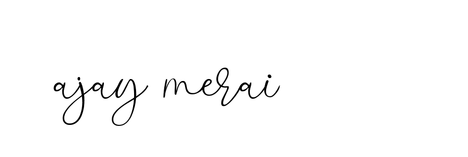 Signature of ajay-merai