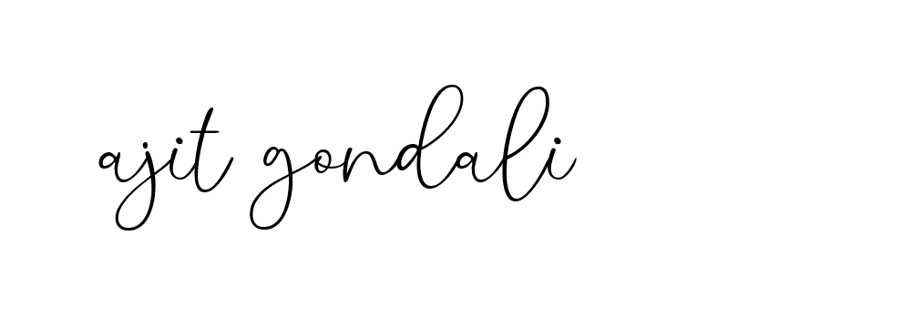 Signature of ajit-gondali