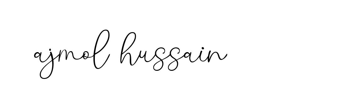 Signature of ajmol-hussain-