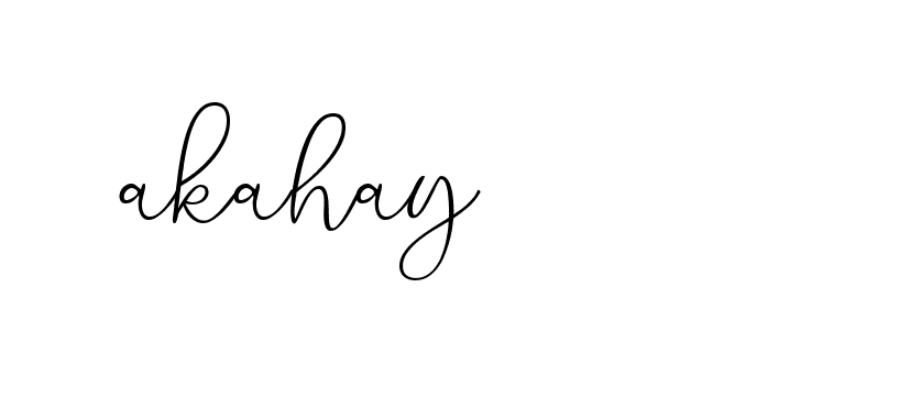 Signature of akahay