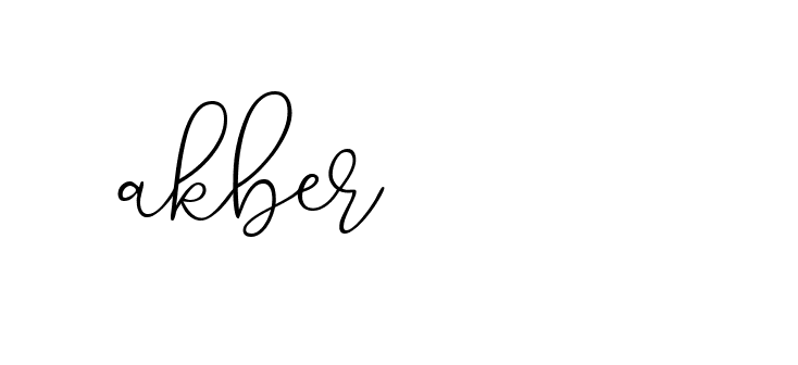 Signature of akber