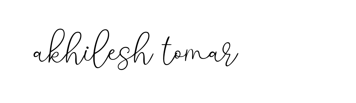 Signature of akhilesh-tomar