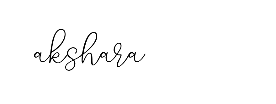 Signature of akshara-