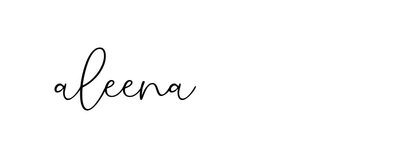 Signature of aleena-