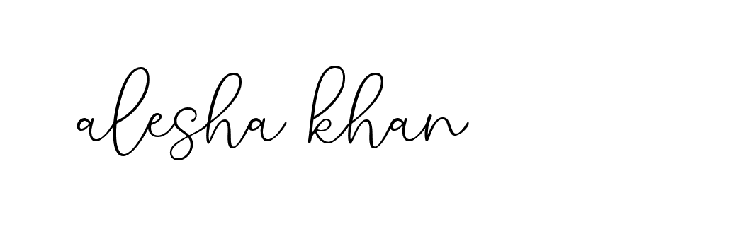 Signature of alesha-khan