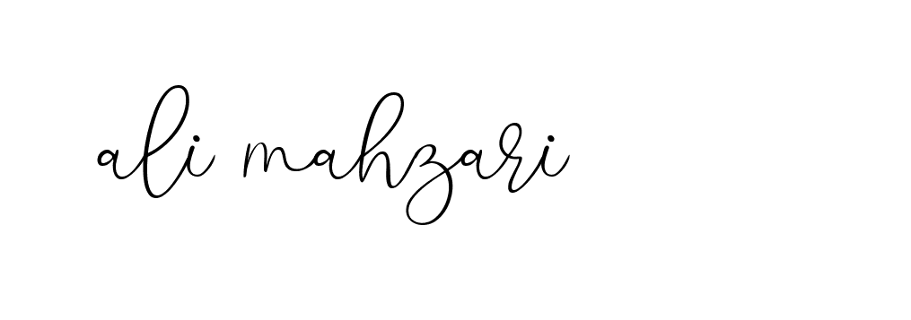 Signature of ali-mahzari