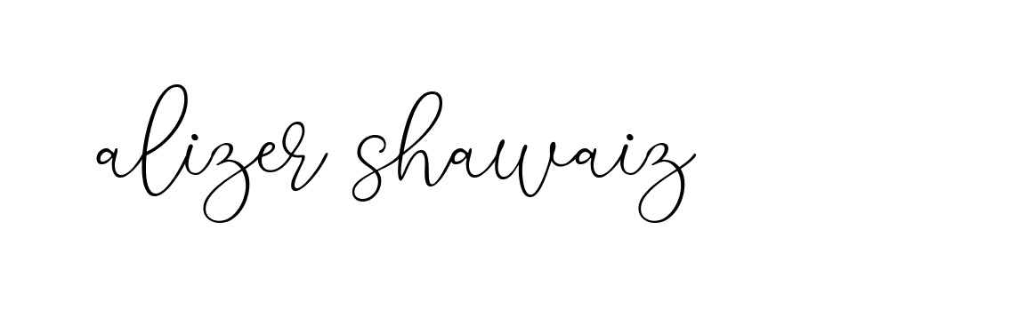 Signature of alizer-shawaiz