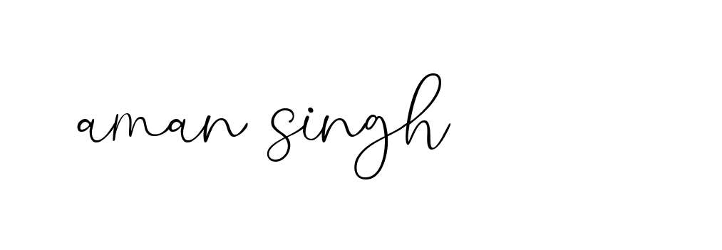 Signature of aman-singh