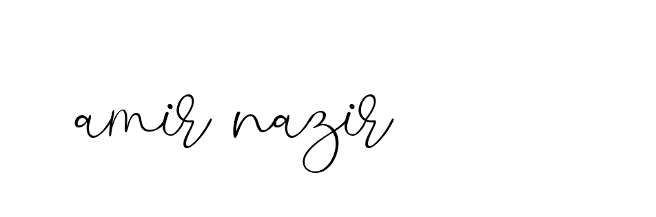 Signature of amir-nazir