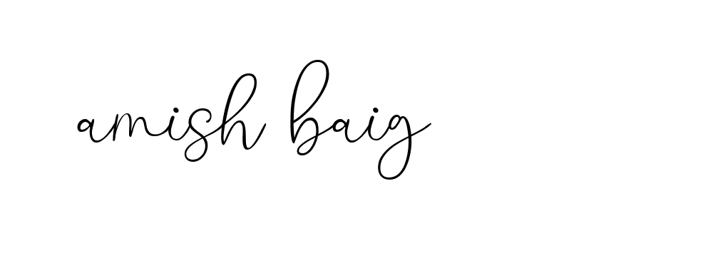 Signature of amish-baig