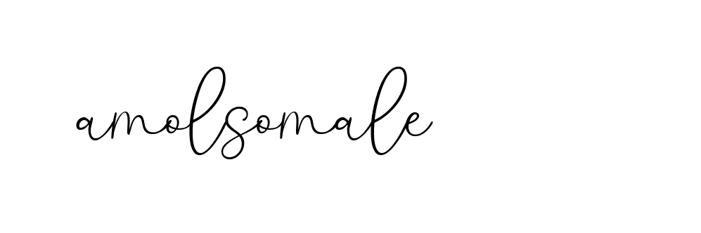 Signature of amolsomale