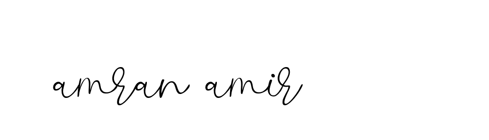 Signature of amran-amir