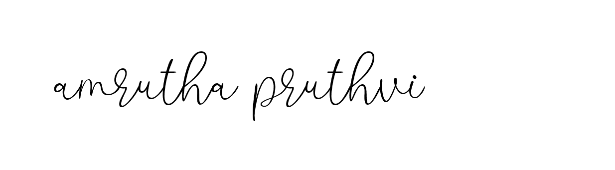 Signature of amrutha-pruthvi