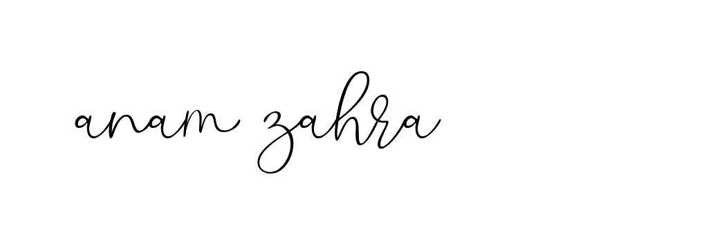 Signature of anam-zahra