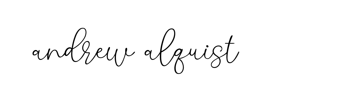 Signature of andrew-alquist