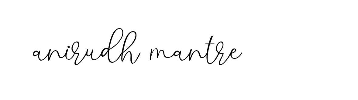 Signature of anirudh-mantre