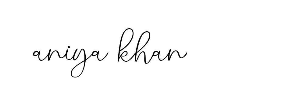 Signature of aniya-khan