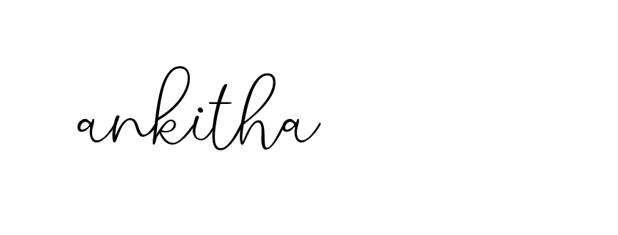 Signature of ankitha-