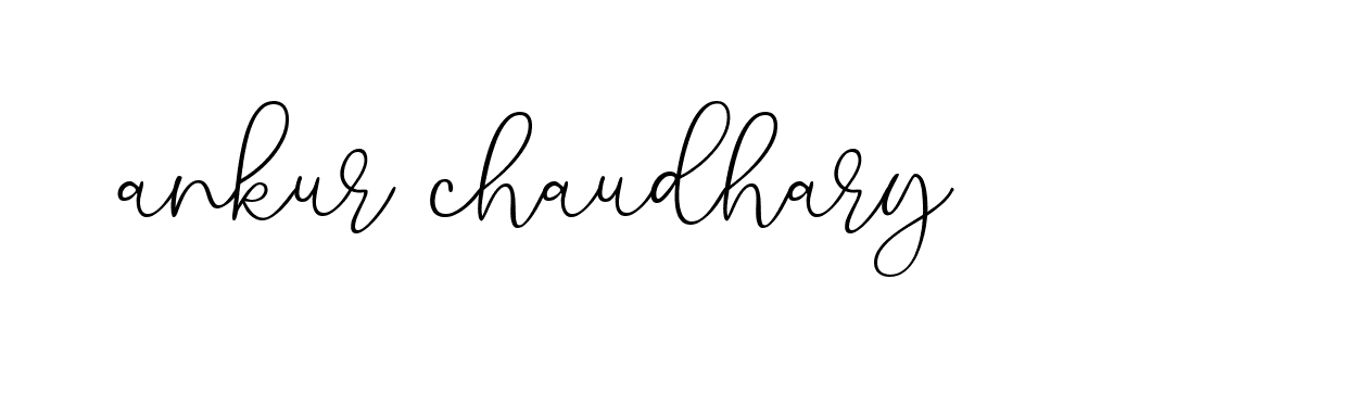 Signature of ankur-chaudhary