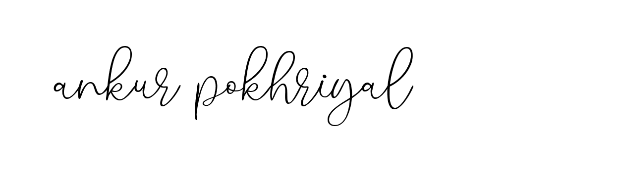 Signature of ankur-pokhriyal-