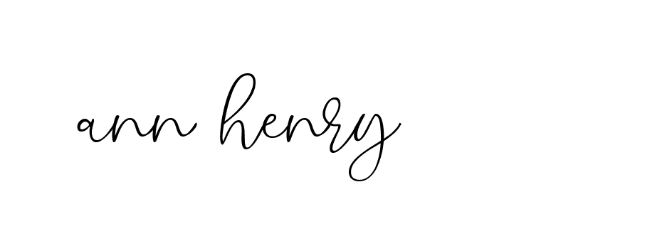 Signature of ann-henry