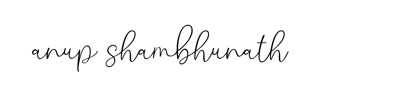 Signature of anup-shambhunath