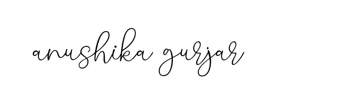 Signature of anushika-gurjar