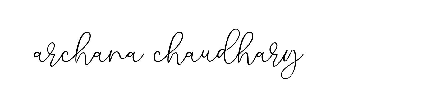 Signature of archana-chaudhary