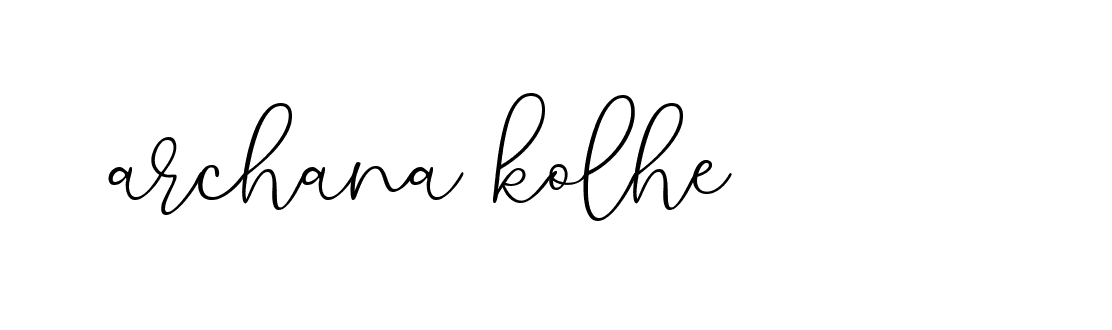 Signature of archana-kolhe