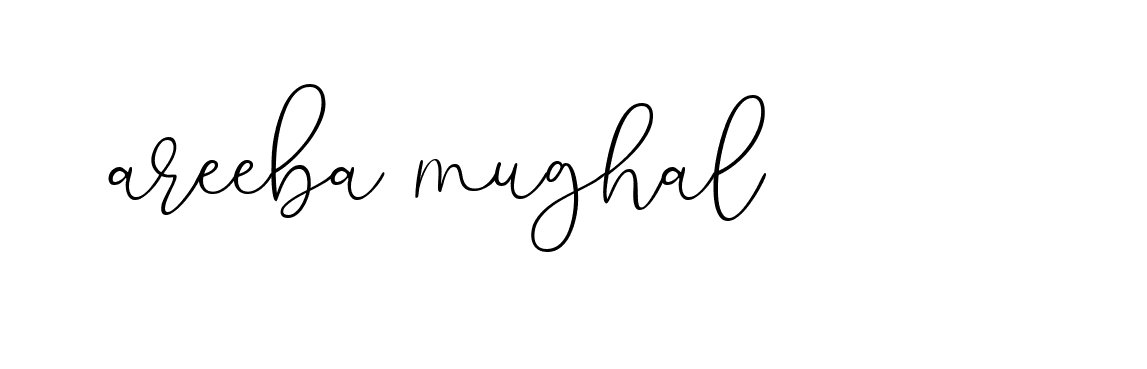 Signature of areeba-mughal