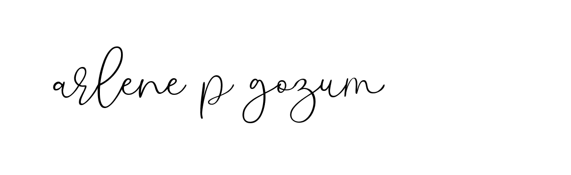 Signature of arlene-p-gozum