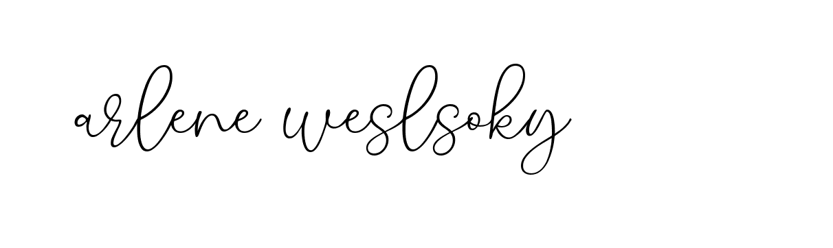 Signature of arlene-weslsoky