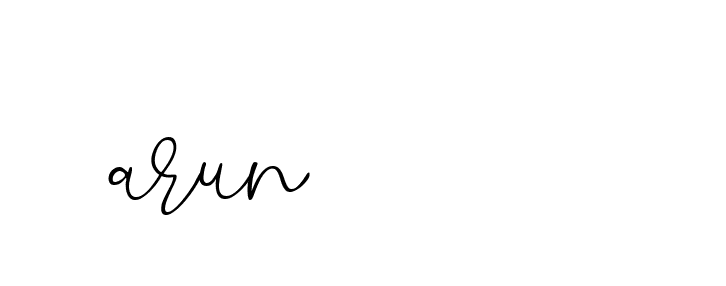 Signature of arun-