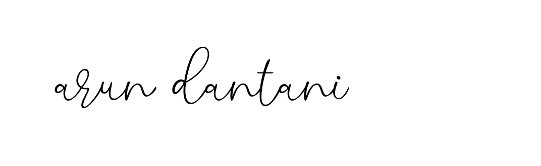 Signature of arun-dantani