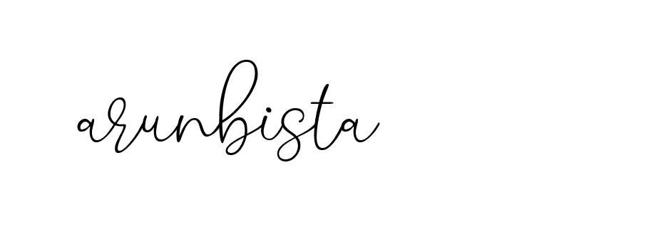 Signature of arunbista