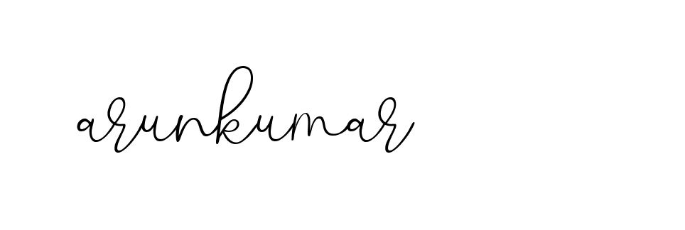 Signature of arunkumar