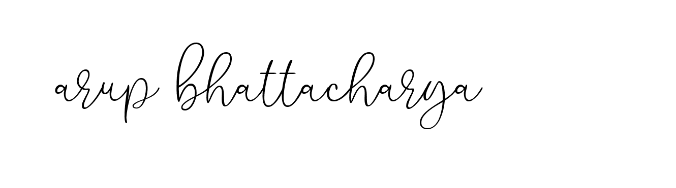 Signature of arup-bhattacharya