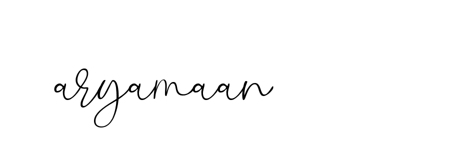 Signature of aryamaan