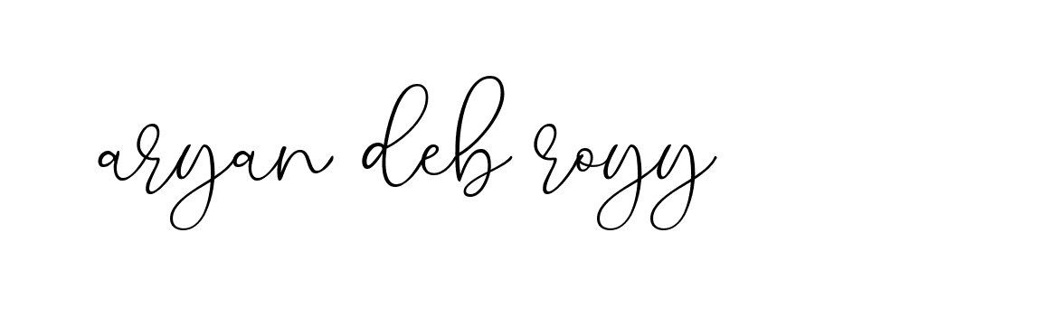 Signature of aryan-deb-royy