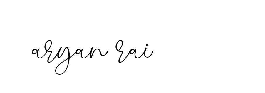 Signature of aryan-rai