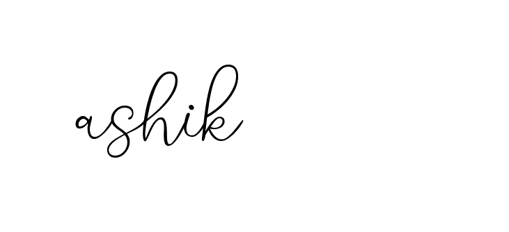 Signature of ashik