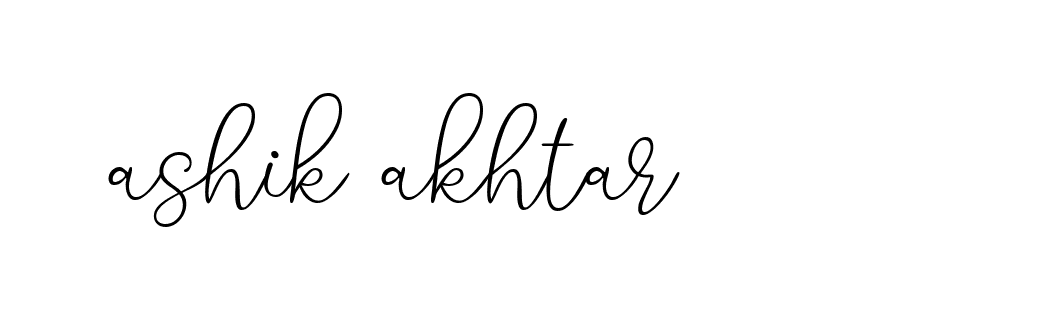 Signature of ashik-akhtar