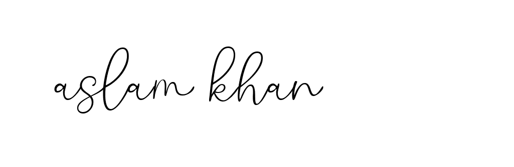 Signature of aslam-khan