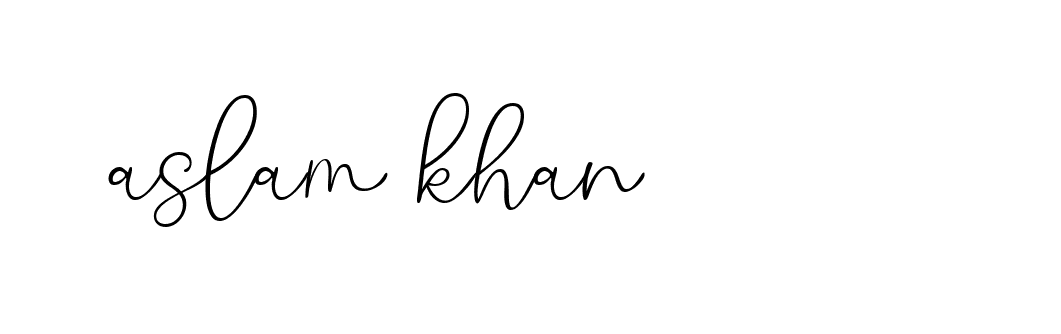 Signature of aslam-khan-