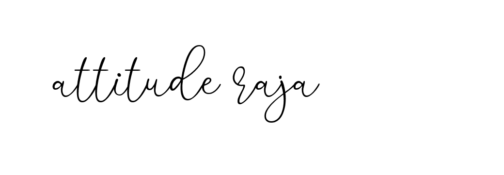 Signature of attitude-raja