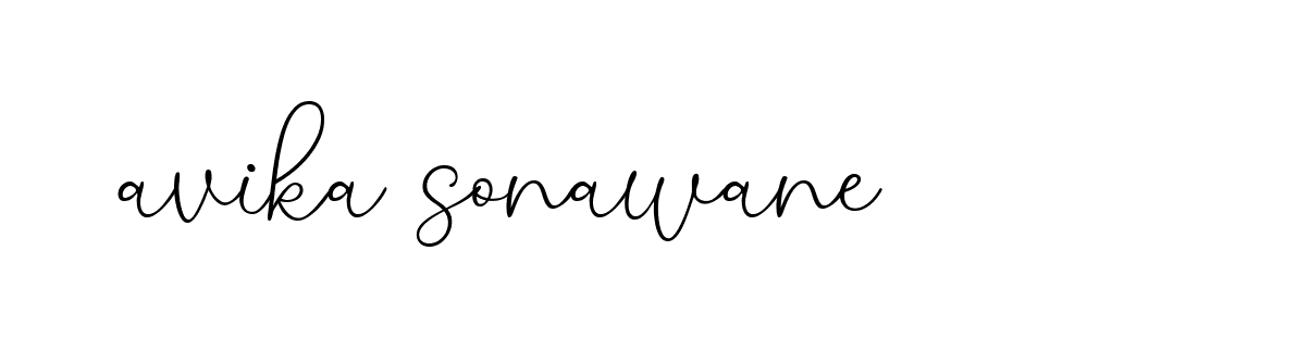 Signature of avika-sonawane