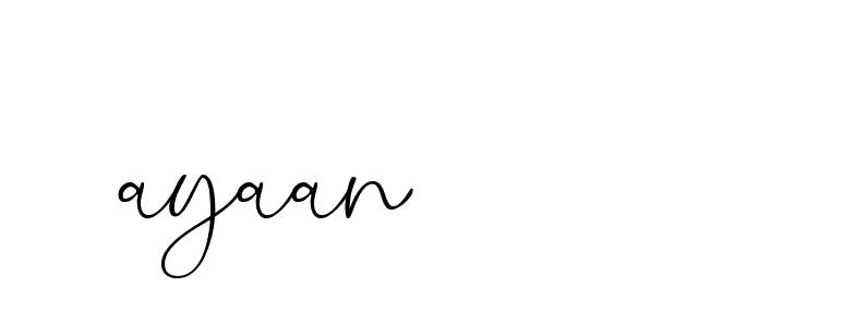 Signature of ayaan-