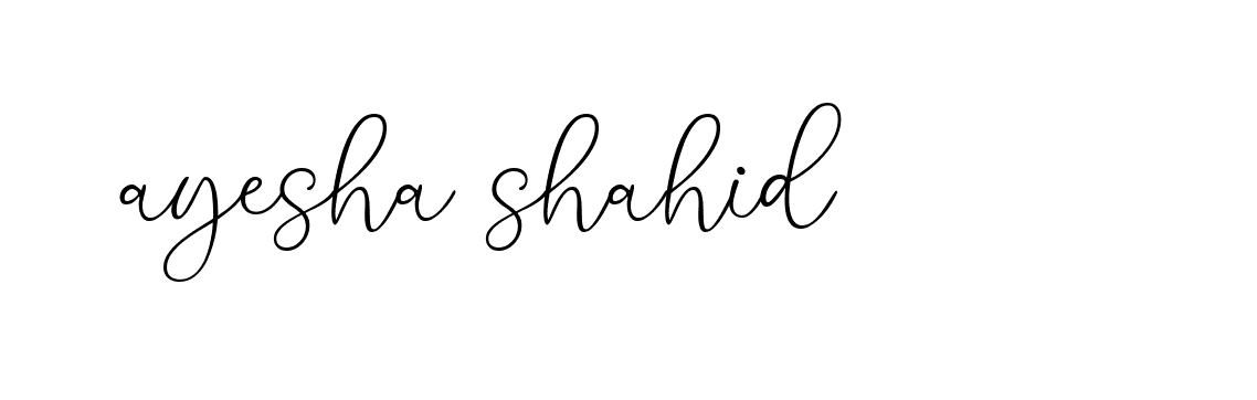 Signature of ayesha-shahid